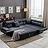 Amazon.com Modern Sofa Bed Sleeper Faux Leather 