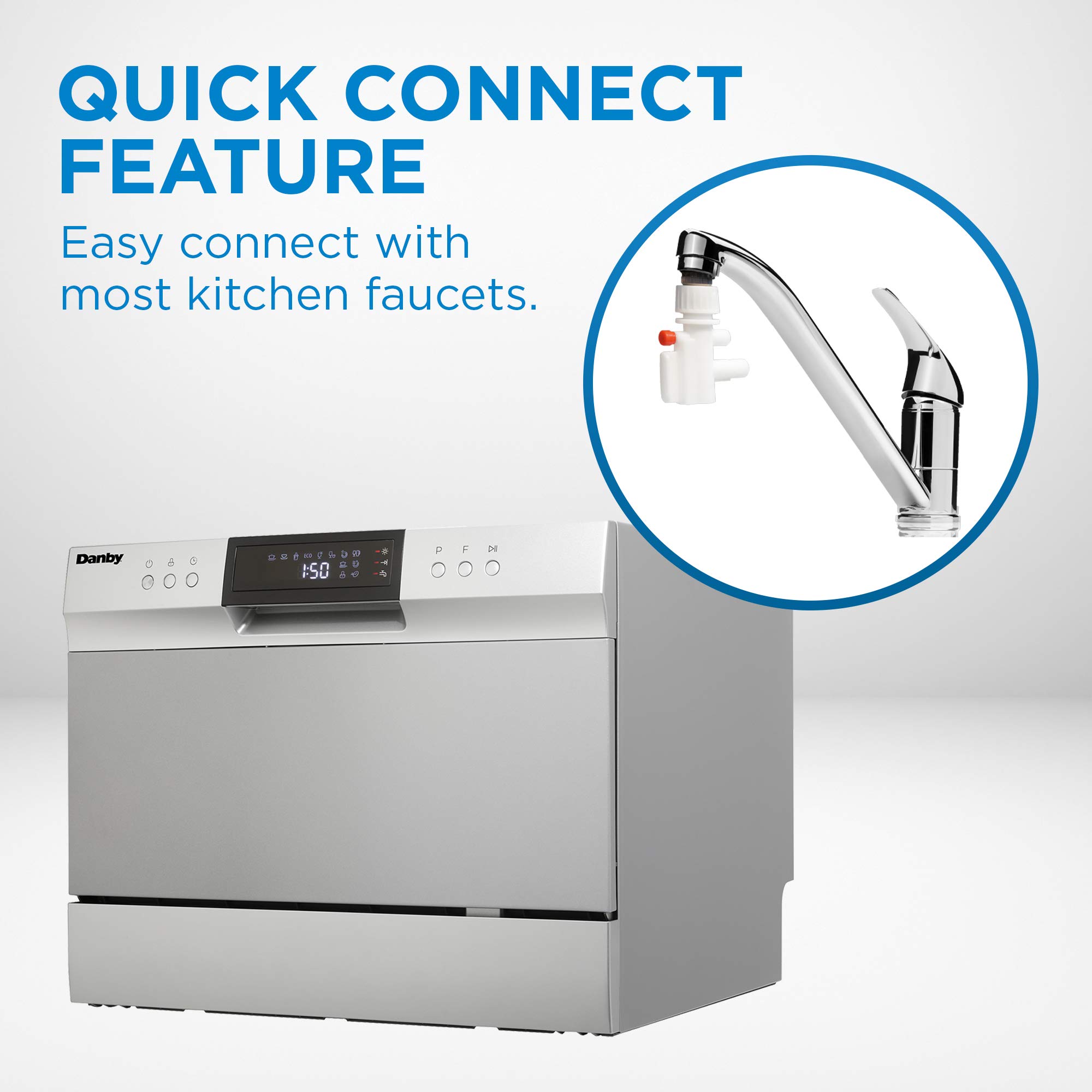 Danby DDW631SDB Countertop Dishwasher, Stainless Steel