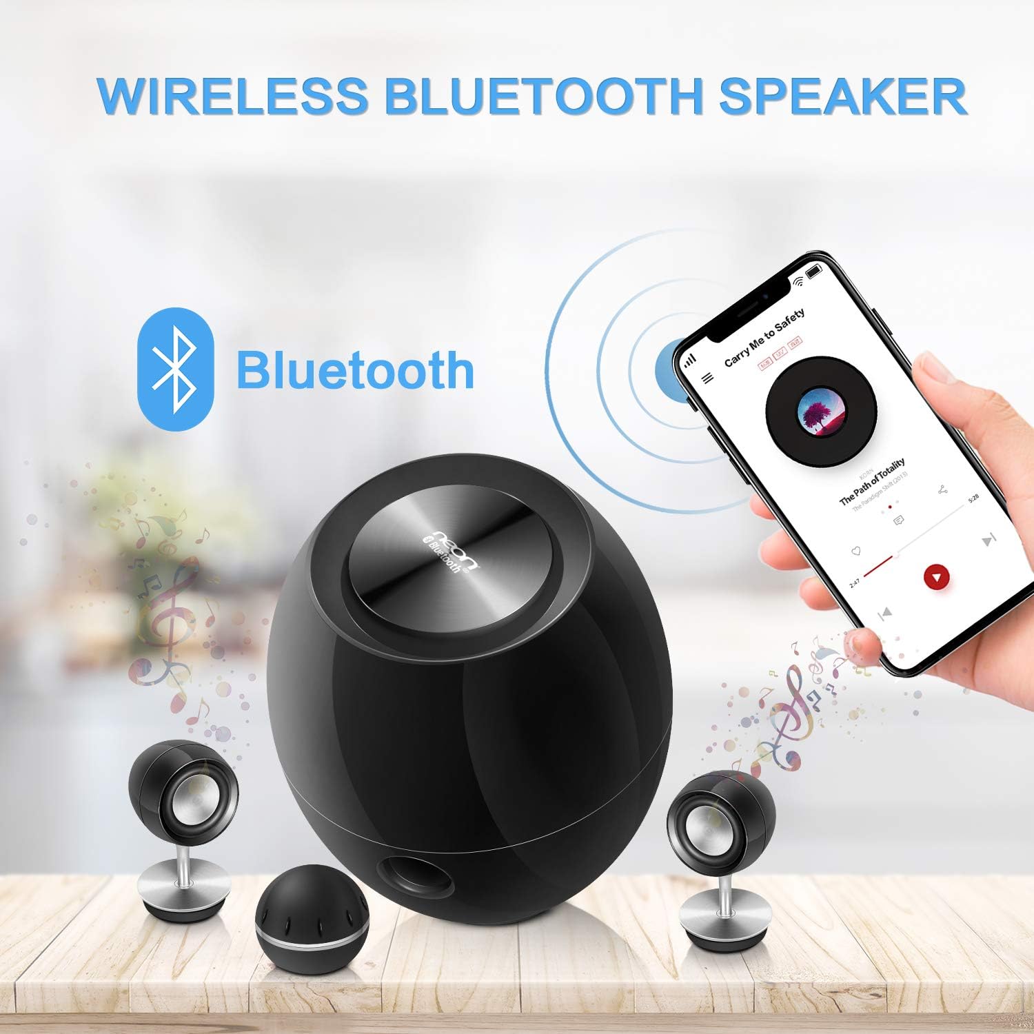 bluetooth speaker with tweeters