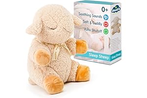 Cloud b Sound Machine with White Noise Soothing Sounds | Cuddly Stuffed Animal | Adjustable Settings and Auto-Shutoff | Sleep Sheep