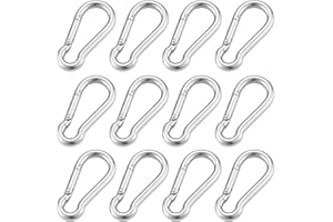 AXE SICKLE 2 Inch Spring Snap Hook 304 Stainless Steel Quick Link Lock Fastner Hook 12 Pcs