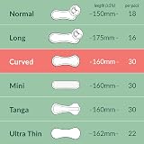 natracare Natural Curved Panty Liners Organic Cotton 90 Liners Pack view 4