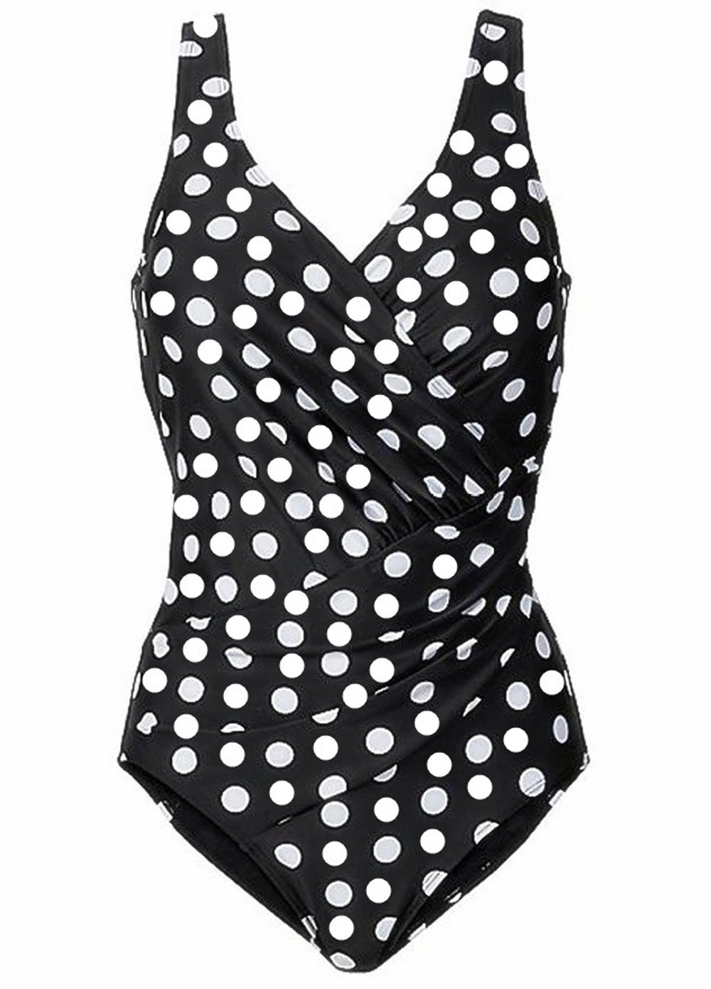 Upopby Women's Tummy Control Monokini One Piece Swimsuit Plus Size