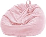 Nobildonna Pink Bean Bag Chair Cover 300L Extra Large No Filler Corduroy