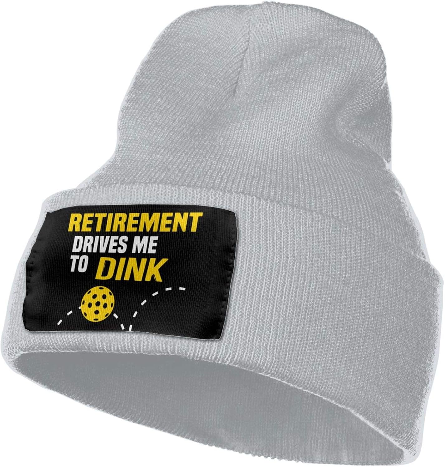 Beanie Hats Retirement Drives Me to Dink Pickleball Knitted Hat Wool Cap Winter Hat Skull Hat