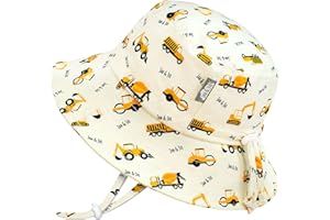 Jan & Jul Baby Toddler Kids' Grow-with-Me Sun-Hat UPF 50+ Cotton Bucket, with Large Brim
