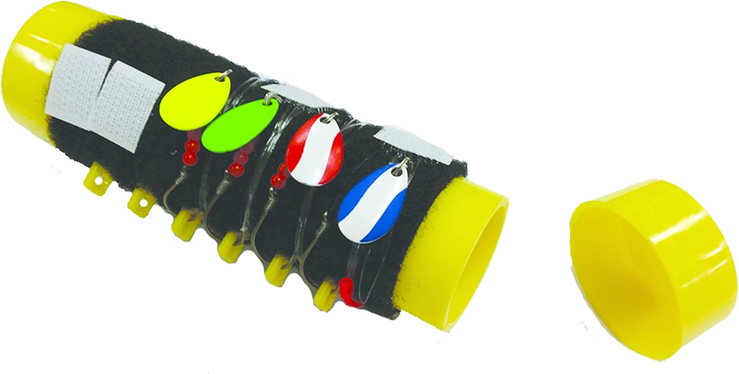 Inhaler Tackle Tamer - 6 Snell Holder Black and Yellow, One Size : Sports & Outdoors