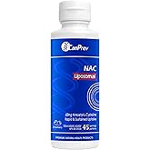 CanPrev - Liposomal NAC Supplement N-Acetyl Cysteine, Strawberry Flavor 225ml Liquid 45-Servings - Brain, Liver and Respirato