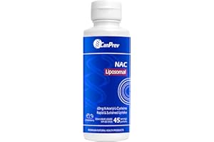 CanPrev - Liposomal NAC Supplement N-Acetyl Cysteine, Strawberry Flavor 225ml Liquid 45-Servings - Brain, Liver and Respirato