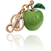 SOOFOTOO Cherry Bag Charm for Handbag, Big-Apple Strawberry Fruit Bag Charm Cherry Car Accessories KeyChain