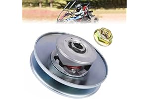 QYMOTO KT196 Go Kart Clutch Driven Pulley 16mm Bore for Coleman Minibike 16mm Drive Shaft 30 Series Torque Converter with Mounting Lock Nut (Only for 16mm Coleman Models)