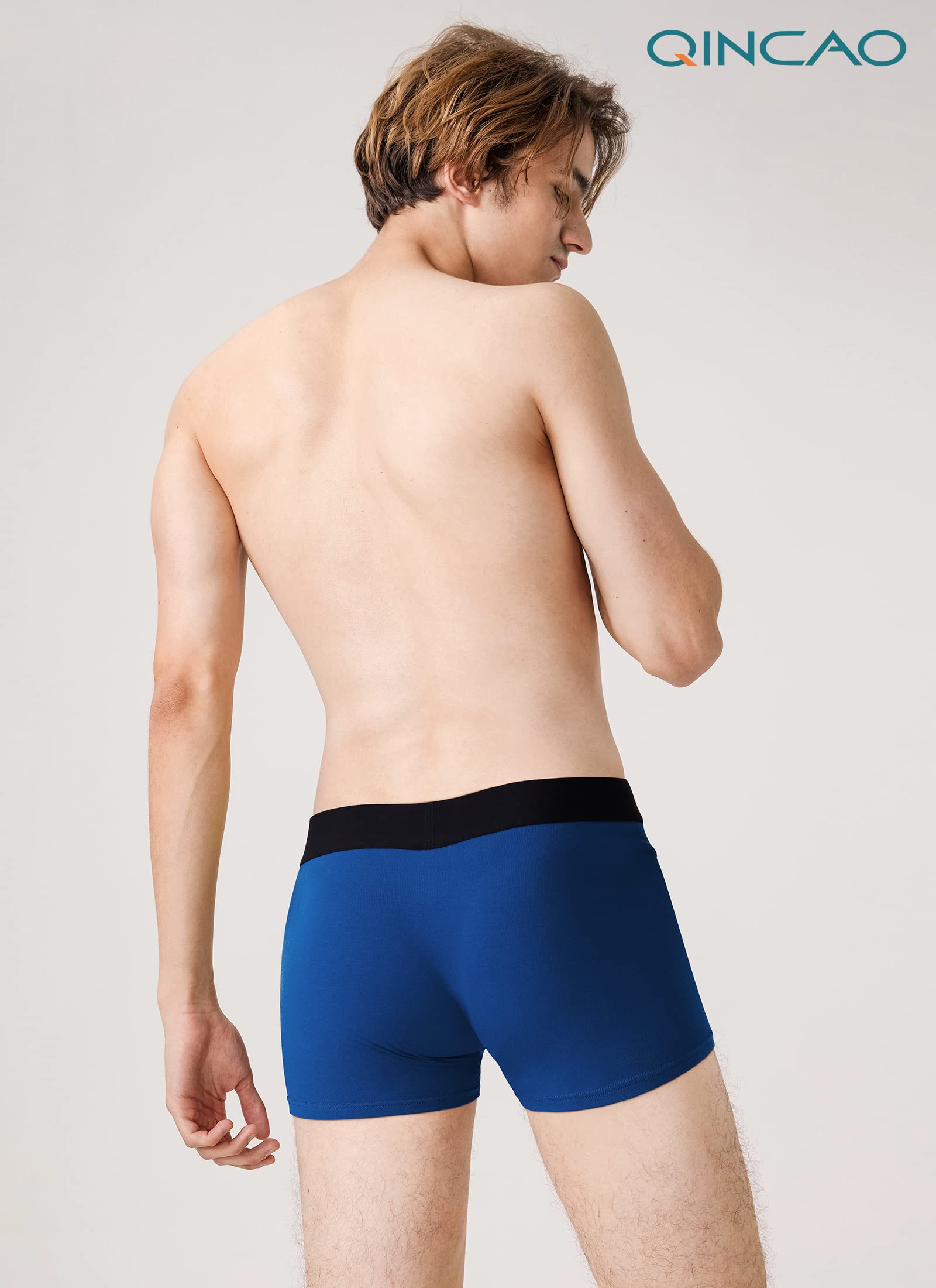 QINCAO Boxershorts Herren 6er Pack Ohne Kratzenden Zettel Männer Unterhosen Unterwäsche Boxer Baumwolle(Gr. S - 4XL) 2