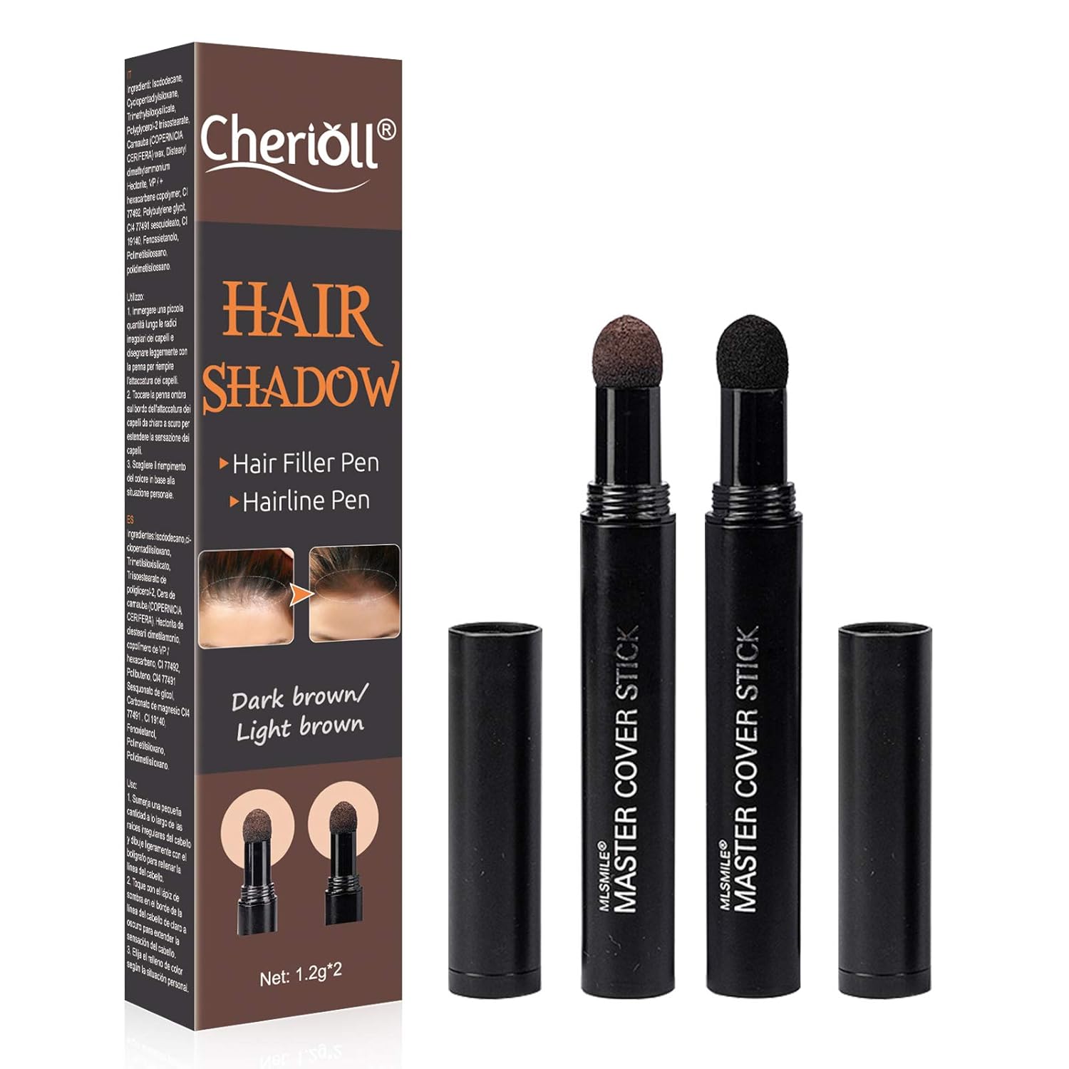 Instantly Hair Shadow, Hair Line Powder,Hair Filler Pen, Hairline Pen, Quick Cover