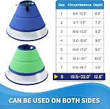 ICOYEA Soft Dog Cone Collar After Surgery Blue Size 8 view 5