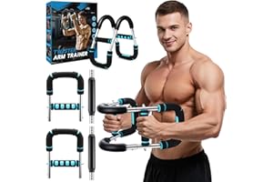 Luckades Home Gym Equipment, 40-120lb Adjustable Twister Arm Trainer for Men Chest Exercise, Forearm Trainer Portable Power T