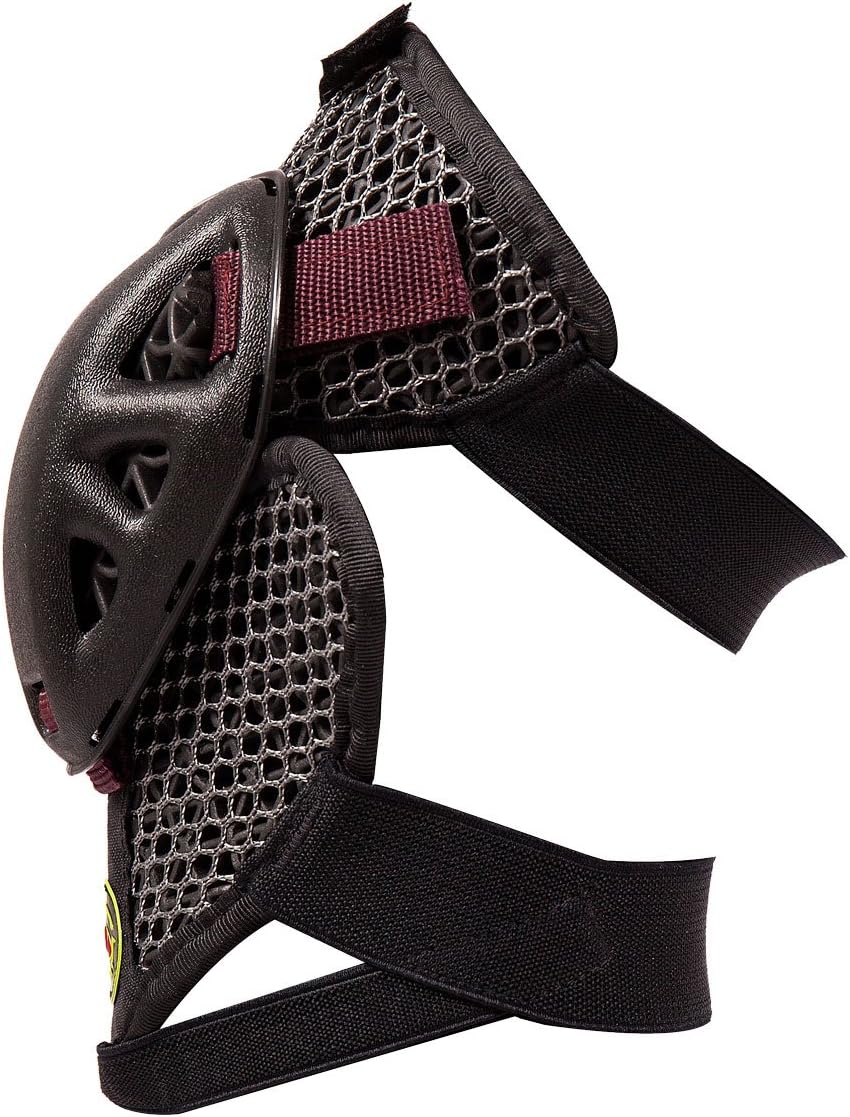 Bauer Deflector Kneepads Protective Gear for Skateboard, Roller, Skating Safety - Large (BLACK/BROWN STRAPS)