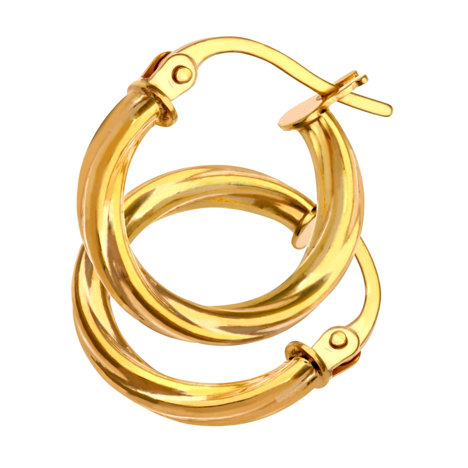 9ct Yellow Gold Women’s Earrings – Hoop Earrings for Women - by Elegano