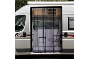 ZATOOTO Van Bug Screen Magnetic Sliding Door Van Screen Mesh Curtains Easy to Install and Remove, Universal Fly Screen for Mercedes Sprinter Ford Transit RAM Promaster and Campervans, 71"(H) x 59"(W)