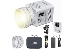 GODOX ML150BI LED Video Light BI-Color 2800K-6500K,Portable Handheld Led Photo Monolight,CRI 96+ TLCI 97+,61054Lux@1m,Support