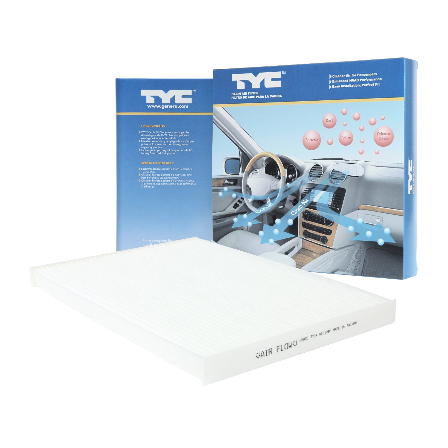 Tyc 800126p Nissan Replacement Cabin Air Filter Amazon In Car
