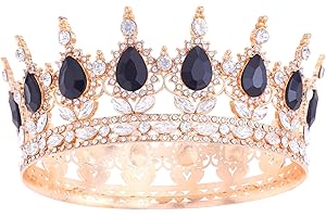 Feltent Queen Crown for Women Crystal Tiara for Girl Rhinestone Wedding Headband for Bride Hair Accessories for Costume Birthday Party Prom Gifts