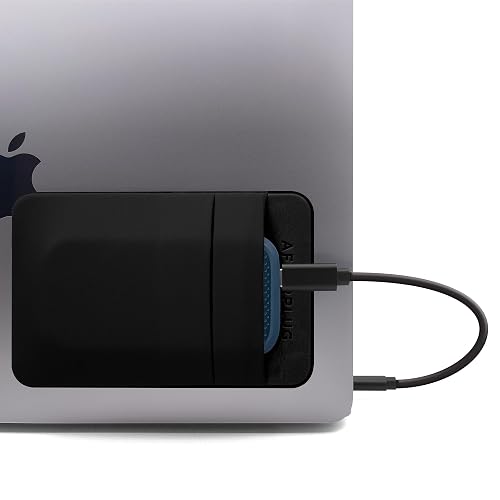 Afterplug 2-Pocket Adhesive Hard Drive Holder for Laptop, Stick-On ...