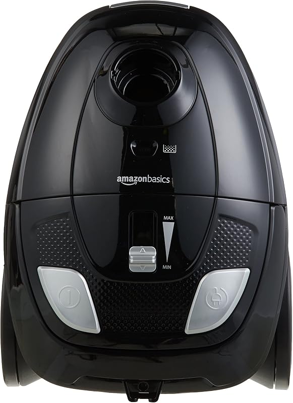 Aspirapolvere con sacchetto, potente, compatto e leggero, per pavimenti duri e moquette, filtro HEPA, 700 W, 1,5 l, EU, nero