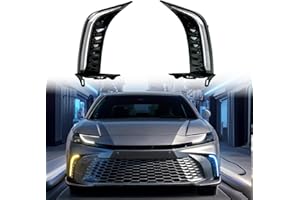 KEEFORTHEWIN LED Fog Light fit for 2024 2025 Toyota Camry SE XSE, Daytime Running Light, White LED DRL, Amber Sequential Turn Signal Accessories