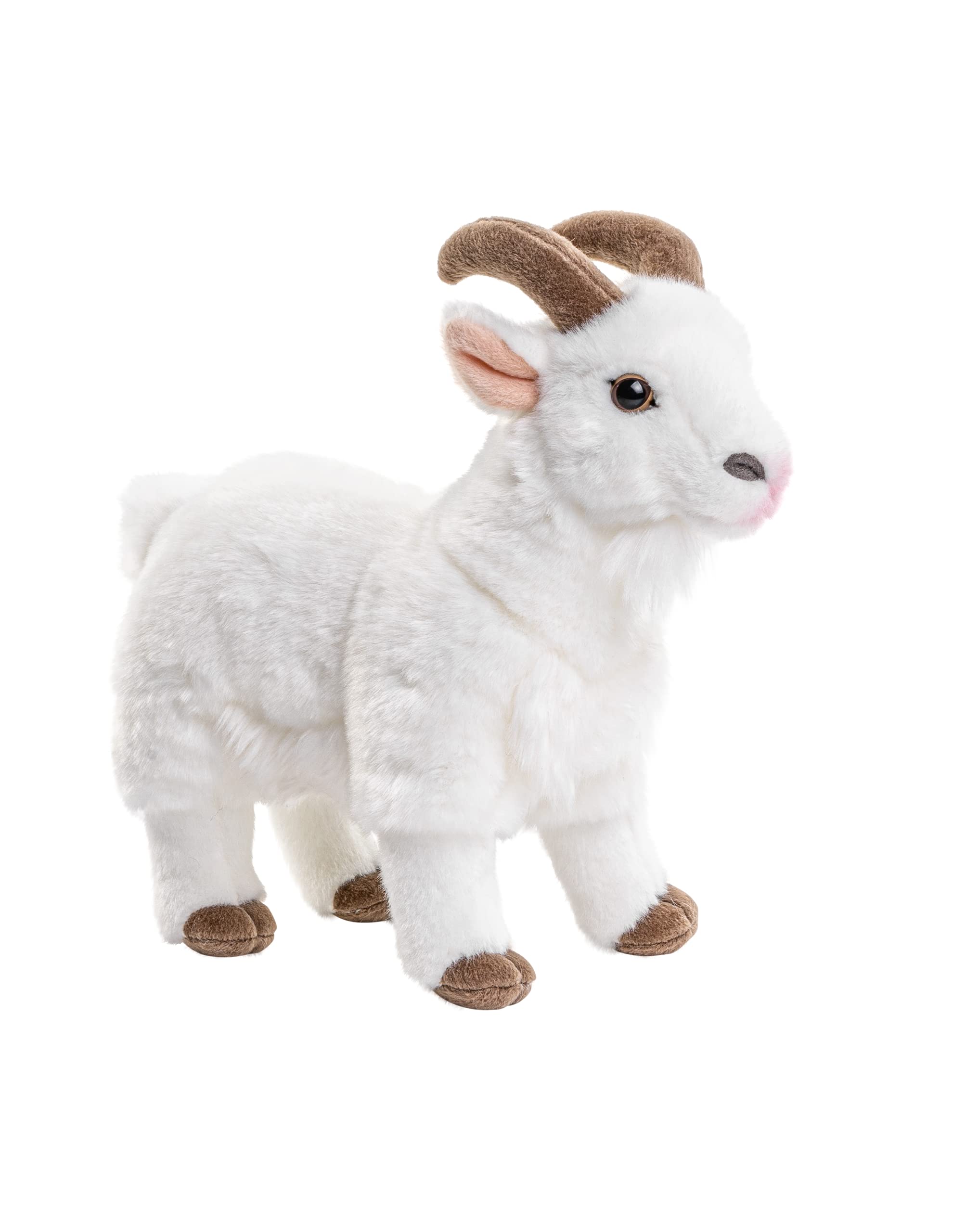 Uni-Toys - Mountain Goat White - 29 cm (Length) - Plush Goat - Plush Toy, Cuddly Toy