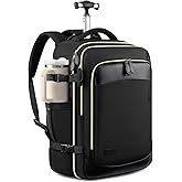 LOVEVOOK Rolling Backpack for Women, 50L Travel Backpack with Wheels, Carry on Luggage for Men, 17.3 Inch Wheeled Laptop Bag, Flight Approved Personal Item Suitcase