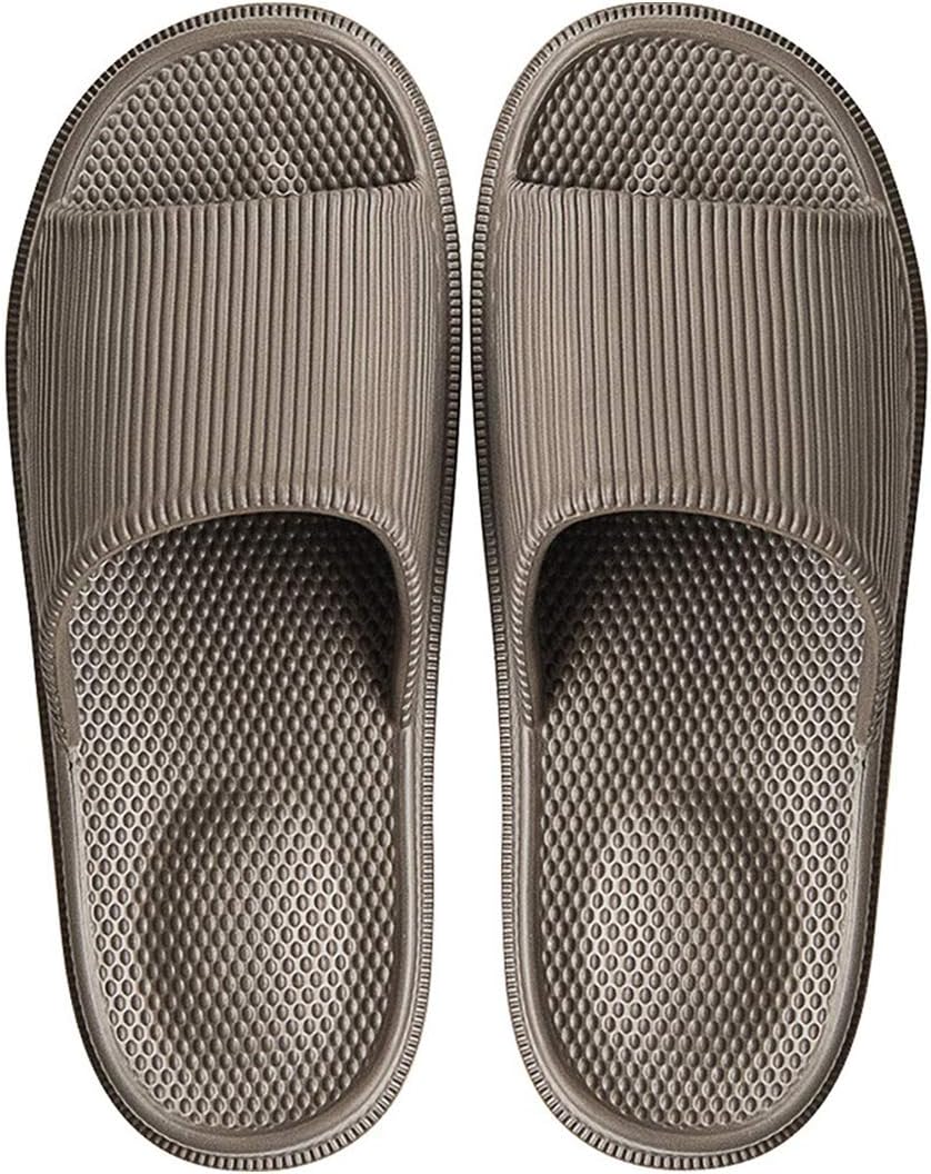Slip On Slippers for Women Men Non-Slip Shower Sandals Bath Slippers Slides House Mule Soft Foams Sole Massage Pool Shoes