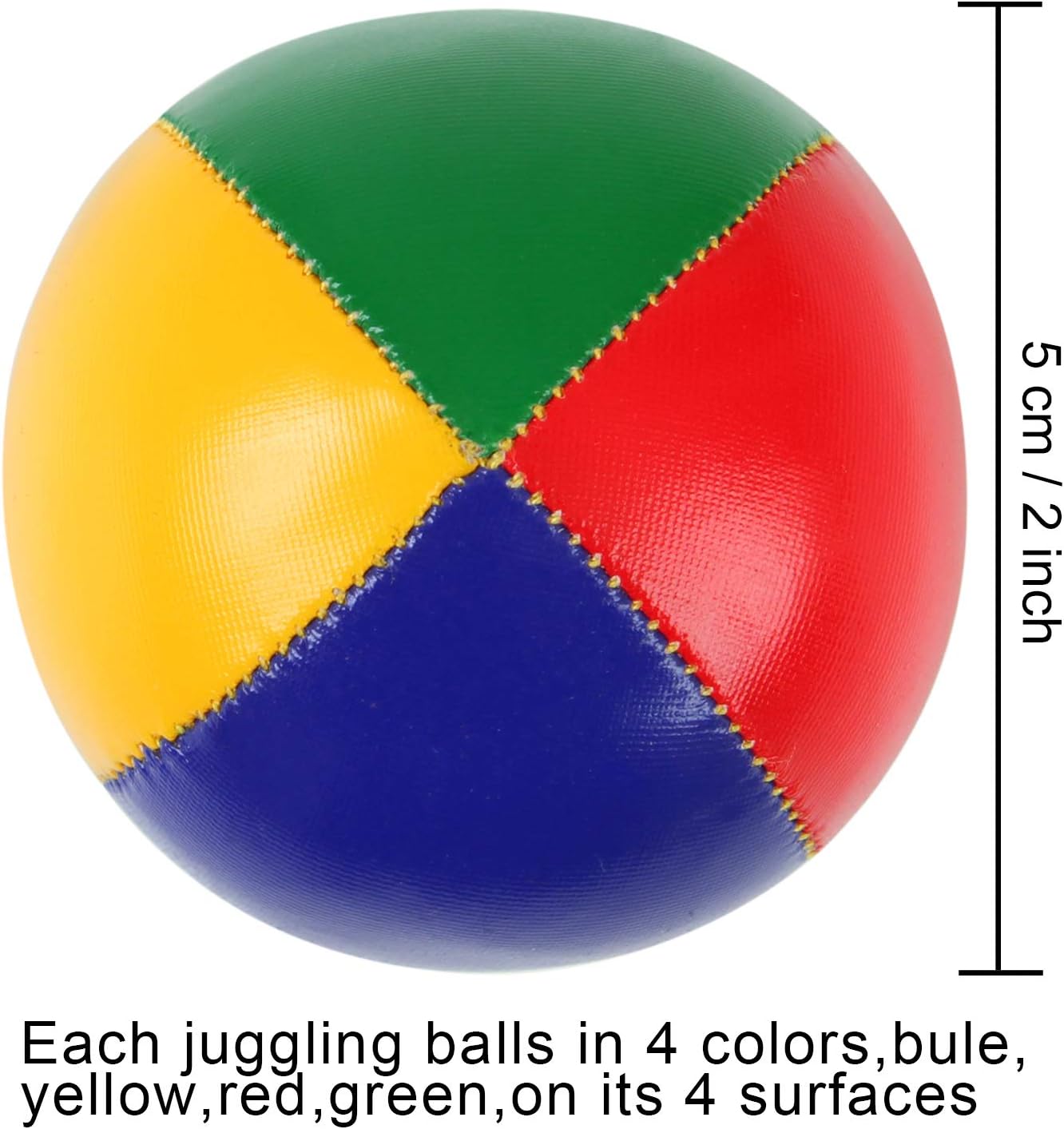 ELCOHO 4 Pack Round Juggling Balls Smooth and Soft Juggle Balls with a Bags BigaMart
