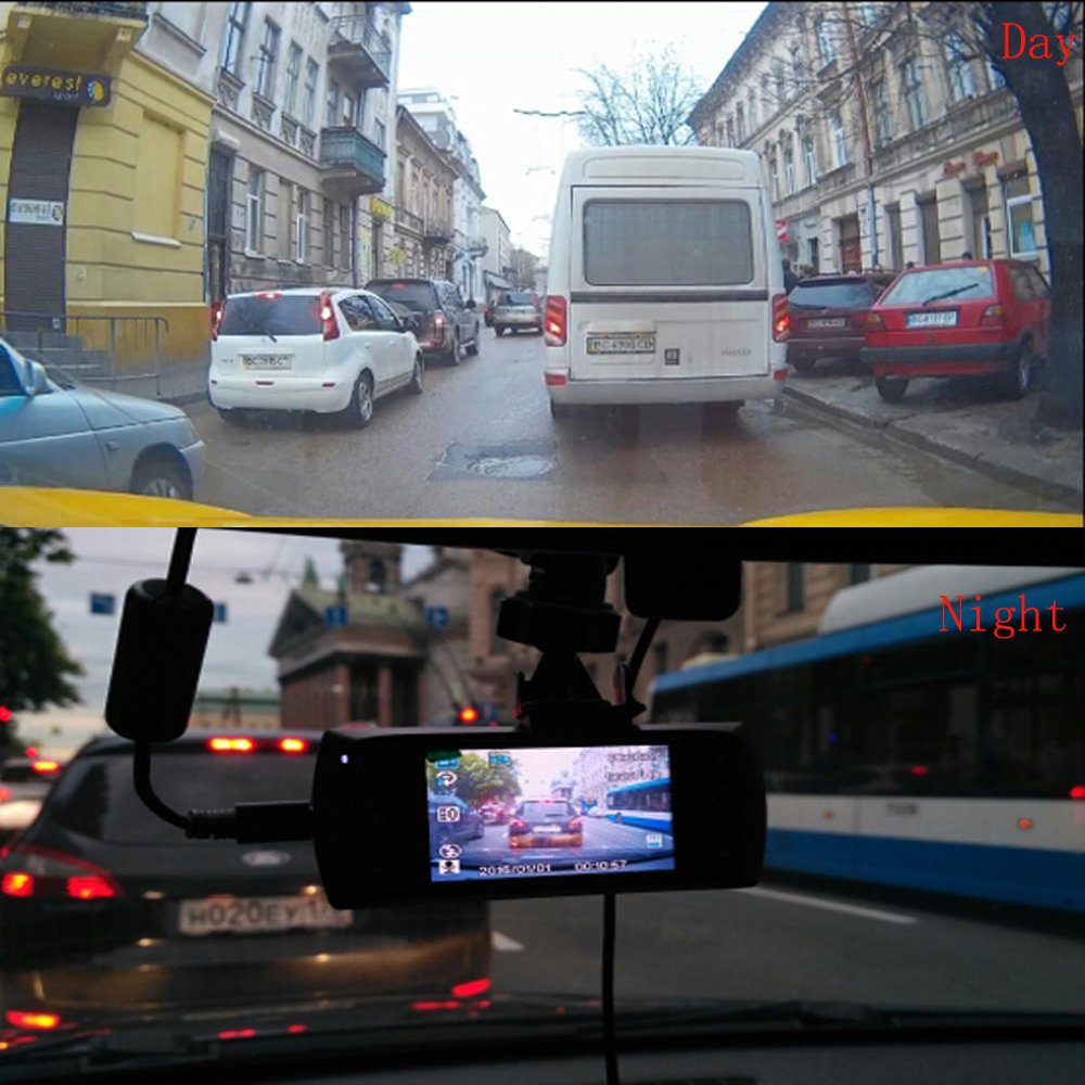 UNITOPSCI Car Dash Cam Dashboard Camera Recorder 2.7 inch Dash Cam with G-Sensor 170° Angle , Night Version , Loop Recording , 1080P FHD , WDR