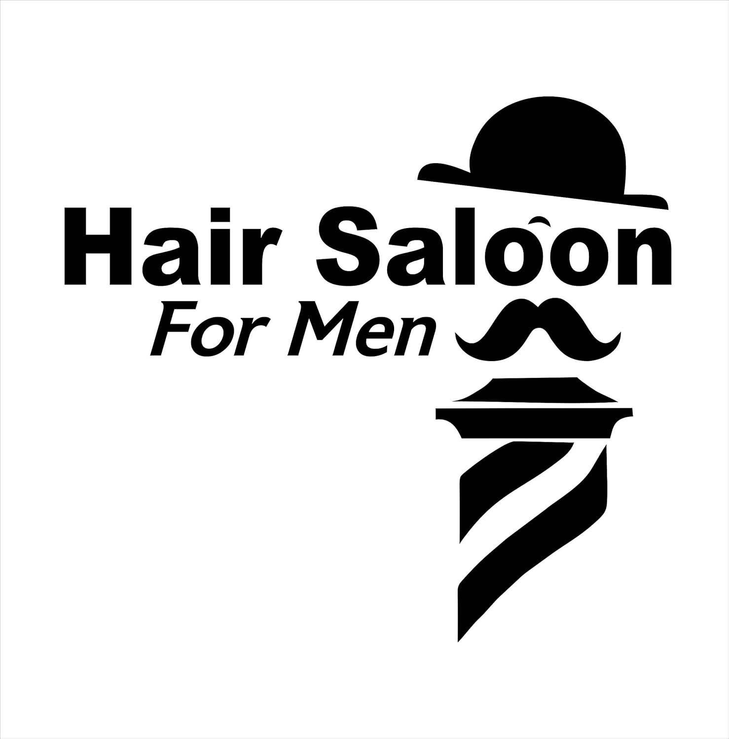 Sign Ever Wall Sticker Hair Saloon For Man Window Decal Hair