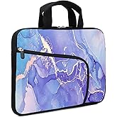 XMBFZ 11.6-12.2 inches Laptop Sleeve Chromebook Case Ultrabook Case Notebook Sleeve Tablet Case Neoprene Handle Sleeve for Men Women, Two Pockets(Purple)