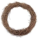 Supla 2 Pcs Grapevine Wreath Base 10 inch Grapevine Wreath Base Rustic Wreath Craft Base Wreath Form DIY Everyday Wreath