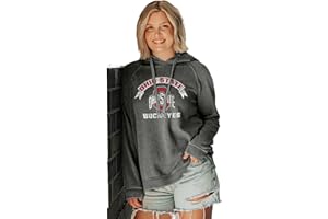 Blue 84 NCAA womens Ncaa Officially Licensed Women's Hooded Sweatshirt Burnout Vintage Scholar