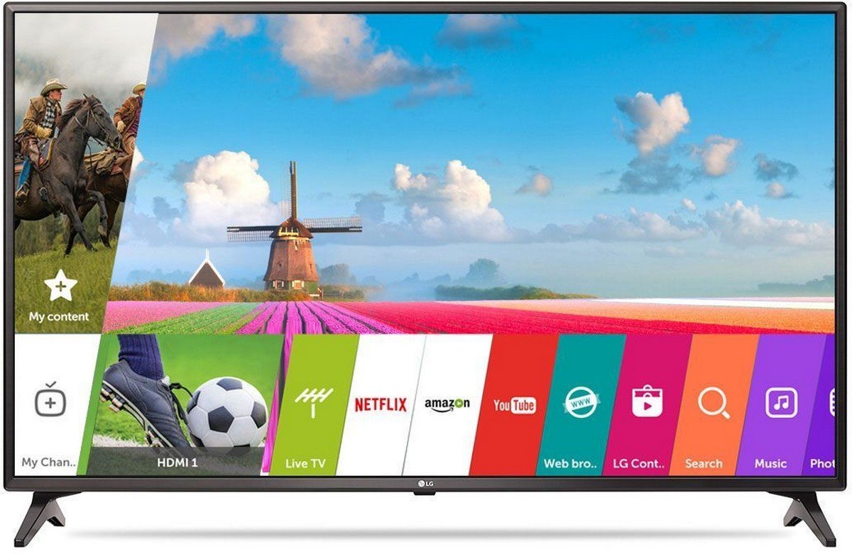 LG 108 cm (43 inches) 43LJ554T Full HD LED Smart (Ceramic Black)