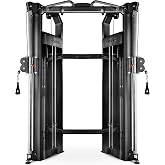XMARK Cable Machine, Functional Trainer Dual Weight Stack Cable Pulley Machine, Commercial and Home Gym System