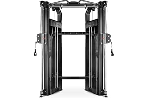 XMARK Cable Machine, Functional Trainer with Dual Weight Stacks, Full Body Workout Machine, All-in-One Workout Gym Equipment, Exercise Equipment for Gym and Home