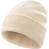 vidsel 100% Cotton Toddler Beanie Hats for Baby Boys Girls Kids Infant Winter Hat Soft Warm Knit Cuffed Caps
