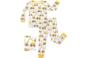 babee Reshinee Bamboo Viscose Toddler Pajamas Boys Girls Baby 12M-8Y Pjs Sets Kids 2pcs Long-Sleeve Snug fit Sleepwear