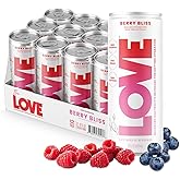 Be LOVE Lightly Flavored Electrolyte Beverage with Magnesium, Potassium & Sodium - Purified Still Beverage for Daily Hydration, Exercise, Work & Wellness- Zero Sugar, Gluten Free (Berry Bliss, 12oz x 12ct)