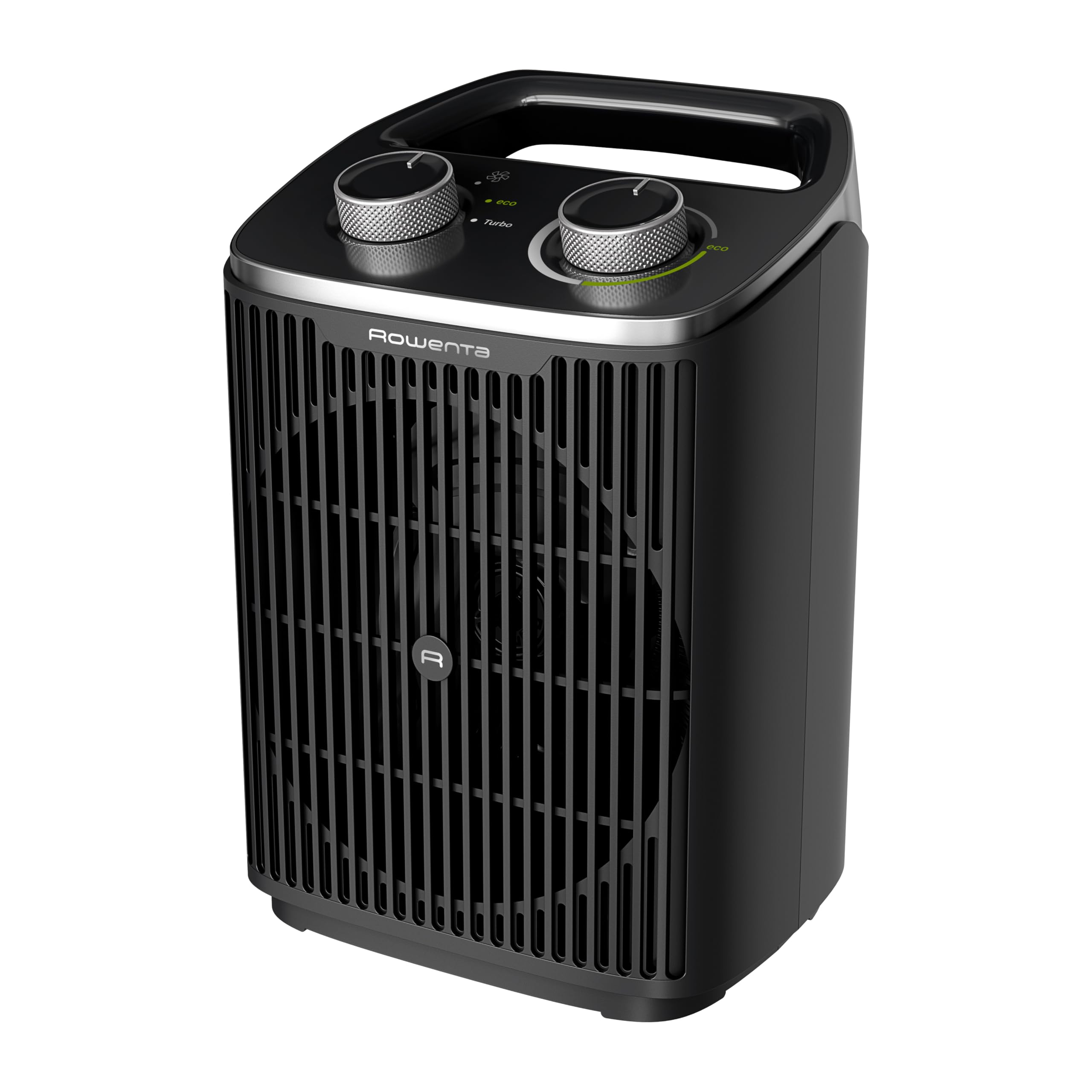 Rowenta Instant Comfort Compact 2000 Heizlüfter, 2 Leistungsstufen, kompakte Abmessungen, Thermostat, Kühlstufe, Tragegriff, Schwarz, SO2350F0 [Energieklasse A+++]