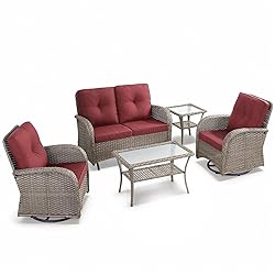 HUMMUH Patio Furniture Wicker Outdoor Furniture