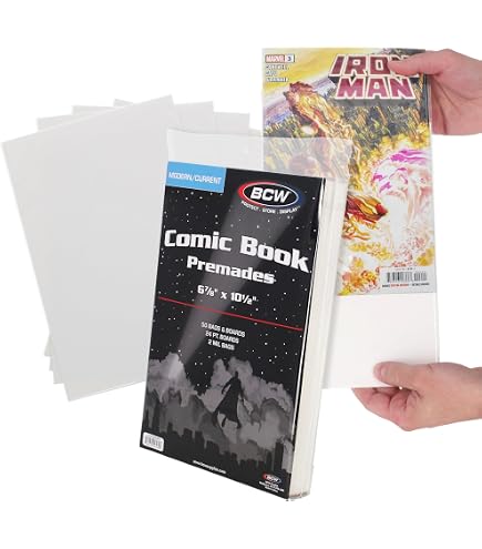 BCW Silver Age Comic Bag & Board Pack - Acid-Free Resealable Polypropylene Bags With Archival Backing Boards For Comic Protection - View #6