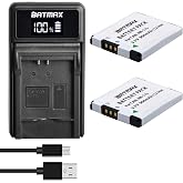 Batmax 2Pcs NB-11L NB-11LH Battery + USB LED Charger for Canon PowerShot A2300, A2400, A2500, A2600, A3400, A3500, A4000, ELPH 190, 180, 170, 160, 150, 140, 135 IS