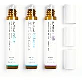 Essential Oil Set (Relax, Night, Balance), Aromatherapy Roll On Blends for Massage, Body Care &amp; Home Use, Great Fragrance Gift for Men &amp; Women Relaxation