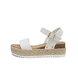 Soda CLIP ~ Women Open Toe Ankle Strap Platform