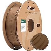 eSUN High Speed PLA+ Filament 1.75mm, 3D Printer Filament Speedy PLA Plus for Fast Printing, Dimensional Accuracy +/- 0.03mm, 1KG Cardboard Spool 3D Printing Filament for 3D Printers, Brown